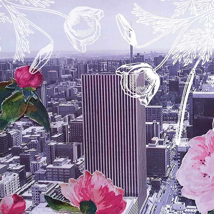"Healing" mixed media artwork by Lauren Hills