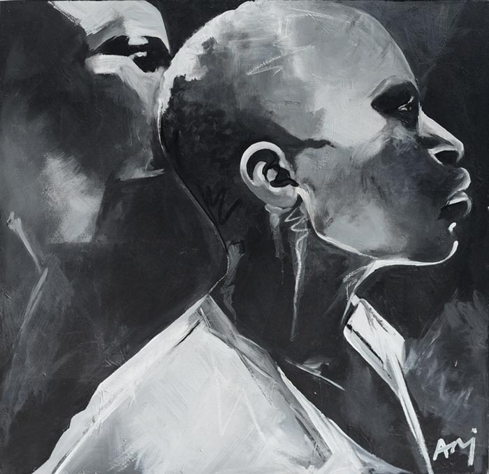 Hopeful (2019) | Anja Clarke | Acrylic on canvas, 71cm x 71cm