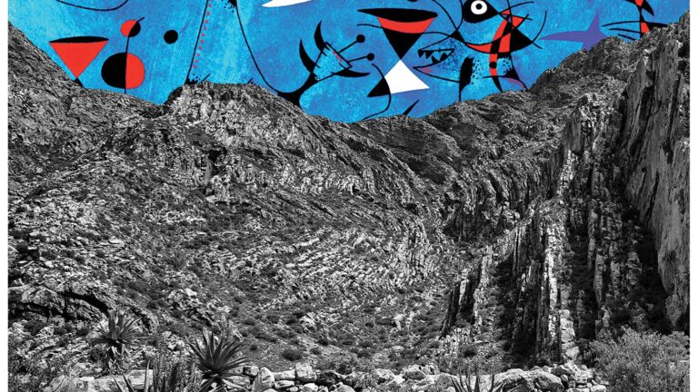 'Night figures rising from the Swartberg' artwork by Gregor Röhrig