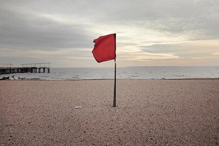 'Red Flag' artwork by Christiaan Kritzinger