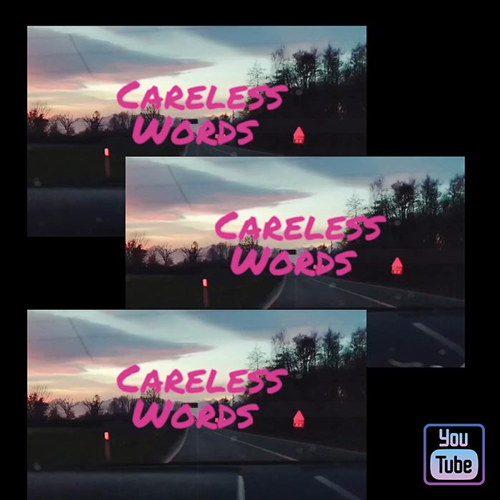 'Careless Words' album cover by Hunter Bailie